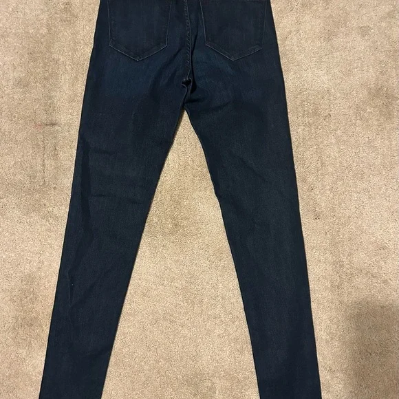 Principle Dark Wash Skinny Jeans Women 29 High Rise Stretch Denim Slim Fit - Picture 7 of 10